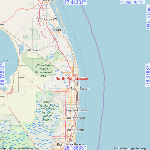 North Palm Beach on map