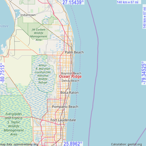 Ocean Ridge on map