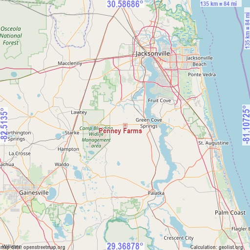 Penney Farms on map