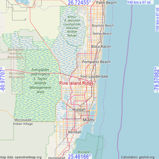 Pine Island Ridge on map