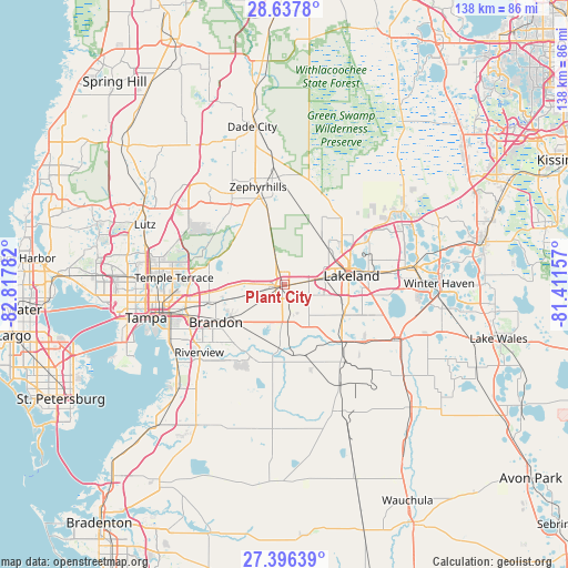 Plant City on map