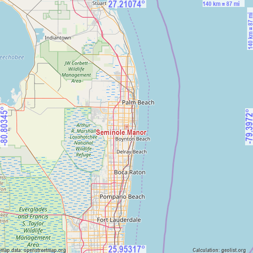 Seminole Manor on map