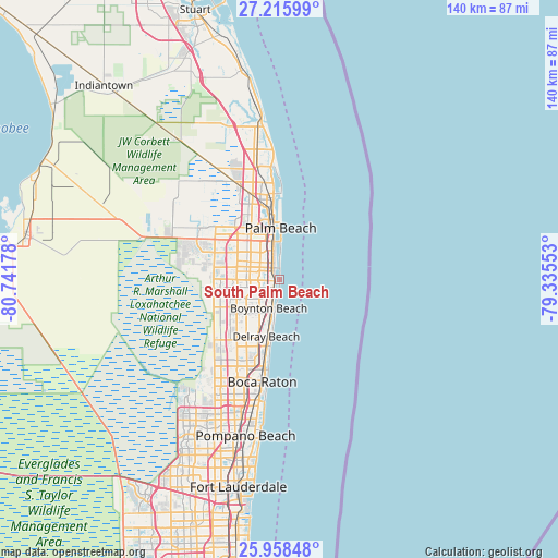 South Palm Beach on map