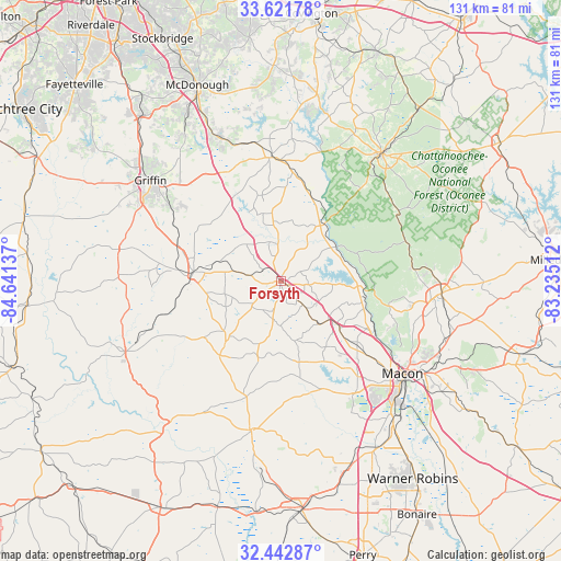 Forsyth on map