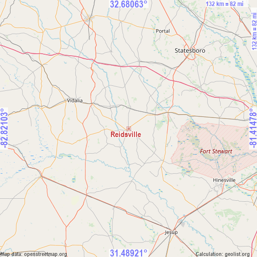 Reidsville on map