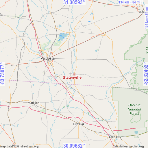 Statenville on map