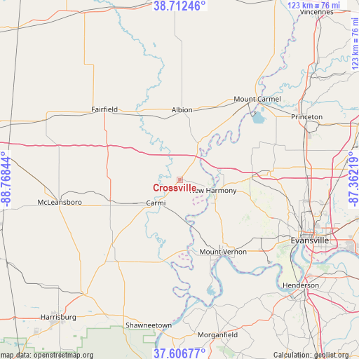 Crossville on map