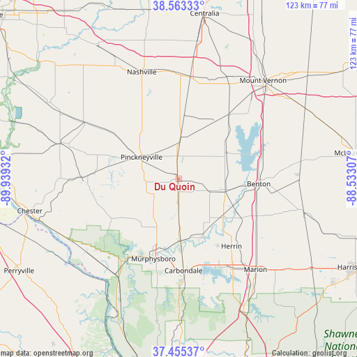 Du Quoin on map