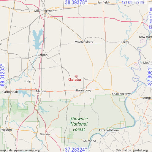 Galatia on map