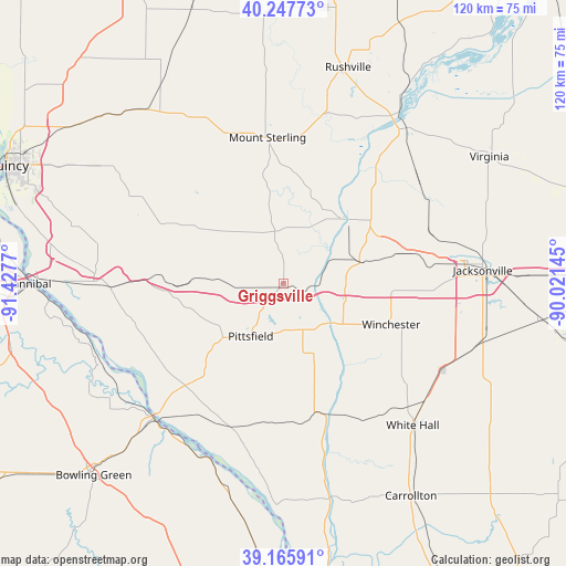 Griggsville on map