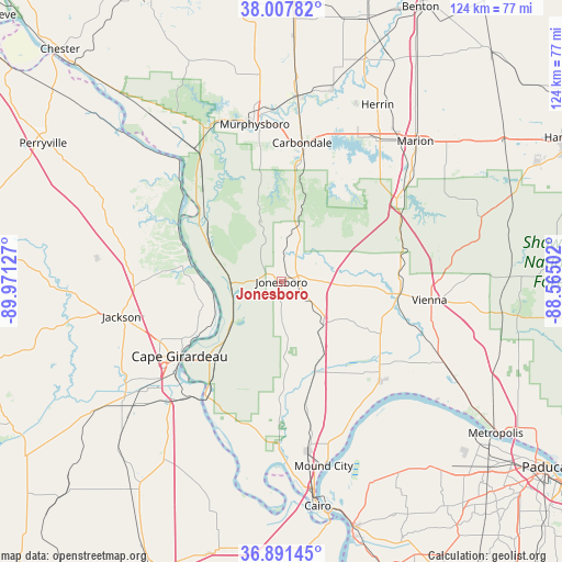 Jonesboro on map