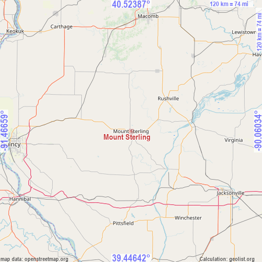 Mount Sterling on map