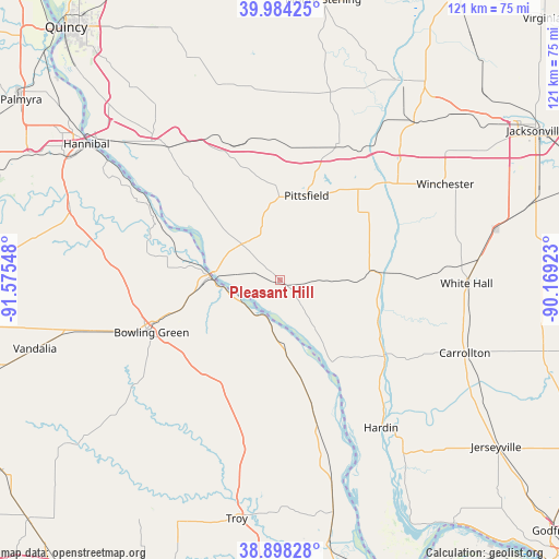 Pleasant Hill on map