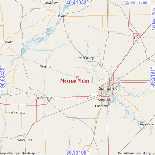 Pleasant Plains on map