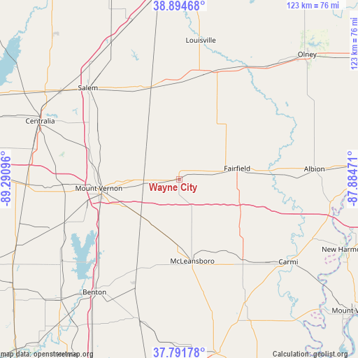 Wayne City on map