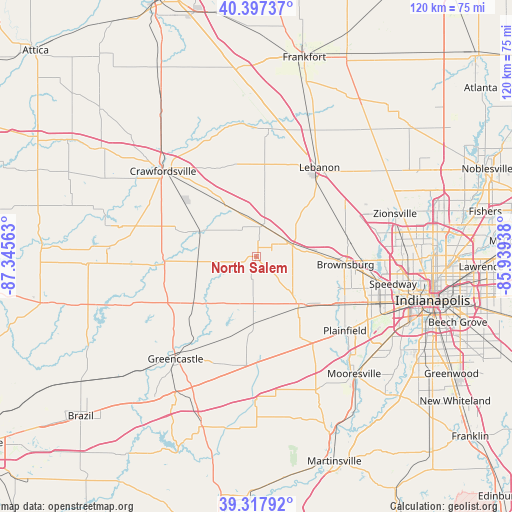 North Salem on map