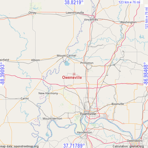 Owensville on map