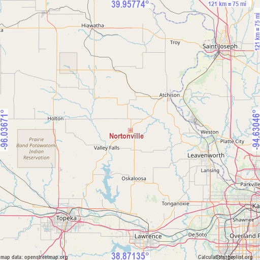 Nortonville on map