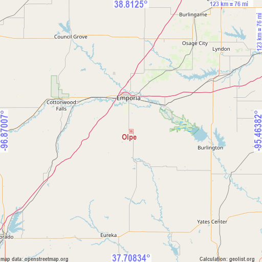 Olpe on map
