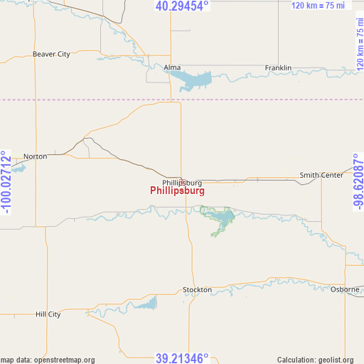 Phillipsburg on map