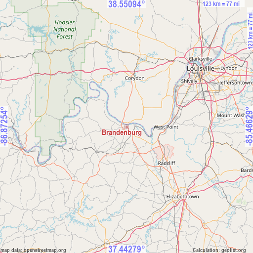 Brandenburg on map