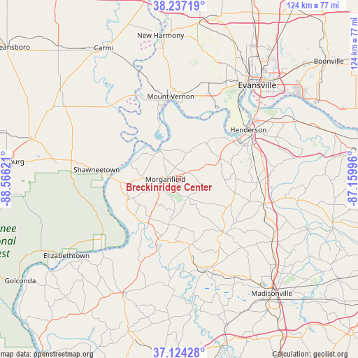 Breckinridge Center on map