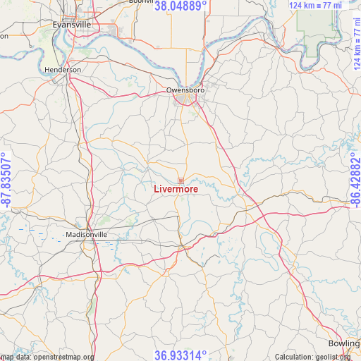 Livermore on map