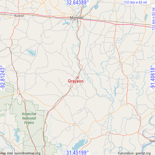 Grayson on map