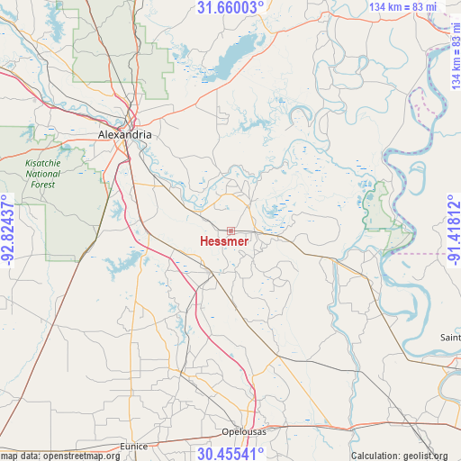 Hessmer on map