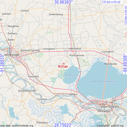 Killian on map