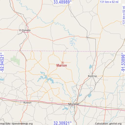 Marion on map