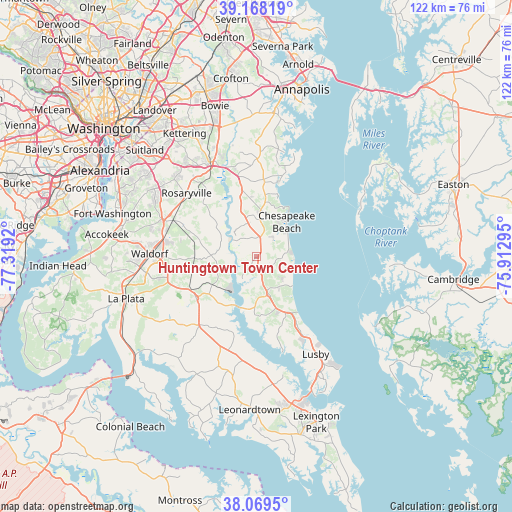 Huntingtown Town Center on map