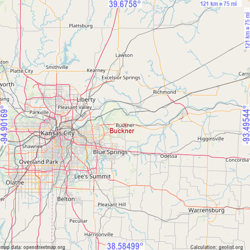 Buckner on map