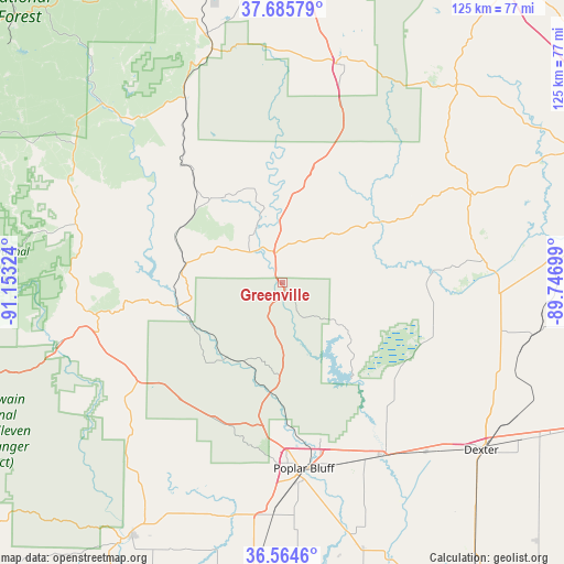 Greenville on map