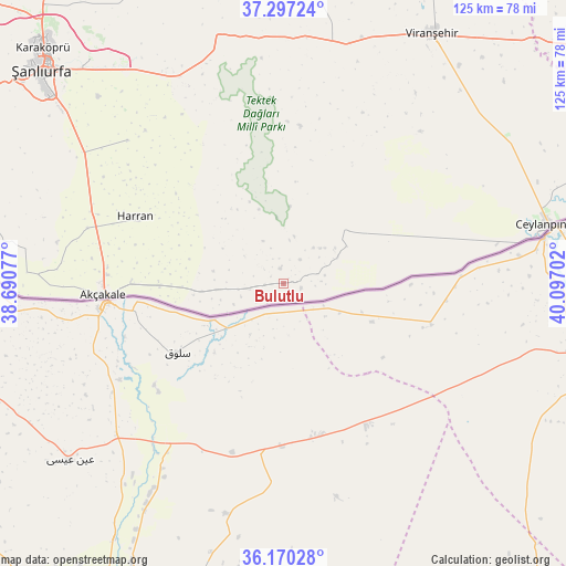 Bulutlu on map