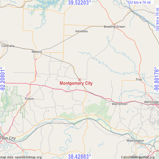 Montgomery City on map