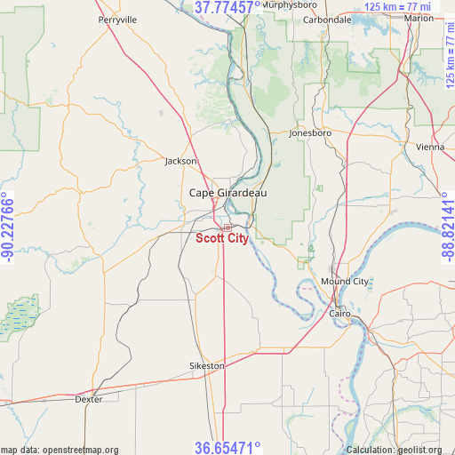 Scott City on map