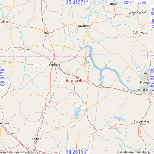 Burnsville on map