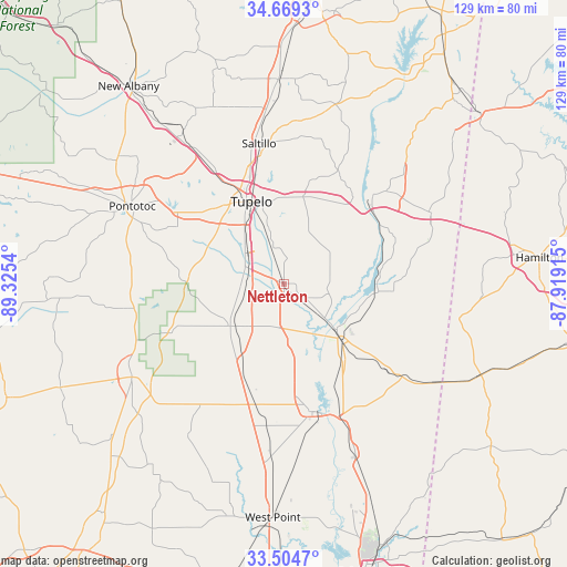 Nettleton on map