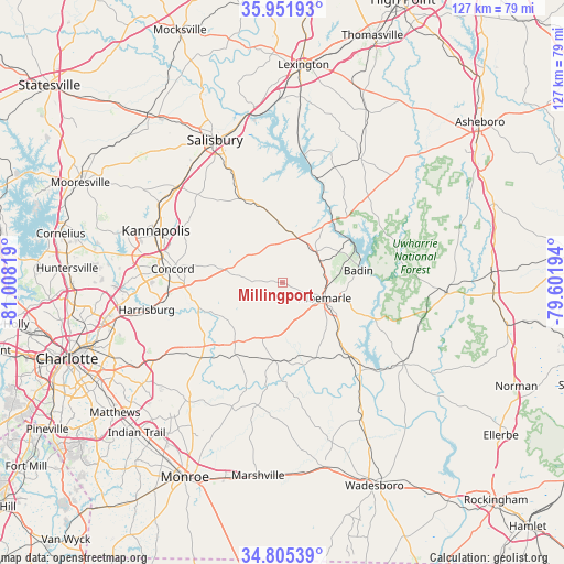 Millingport on map