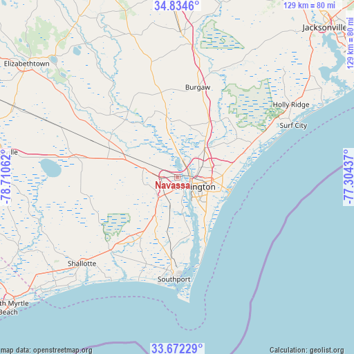 Navassa on map