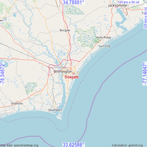 Seagate on map