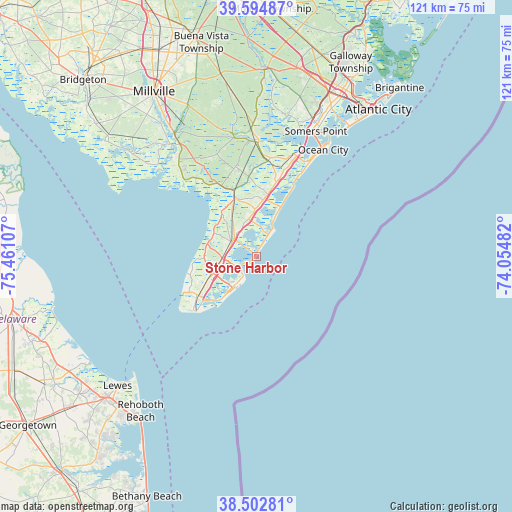 Stone Harbor on map