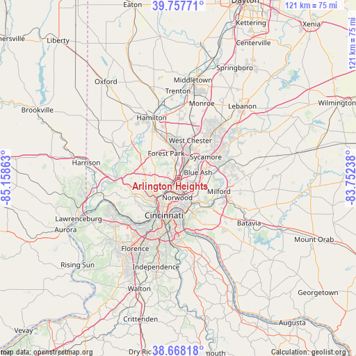 Arlington Heights on map