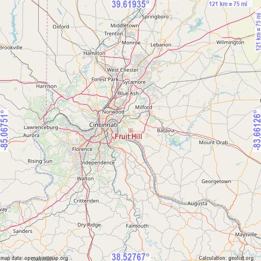 Fruit Hill on map