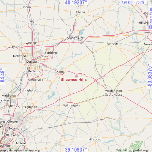 Shawnee Hills on map