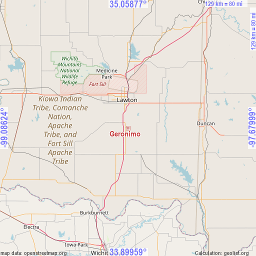 Geronimo on map