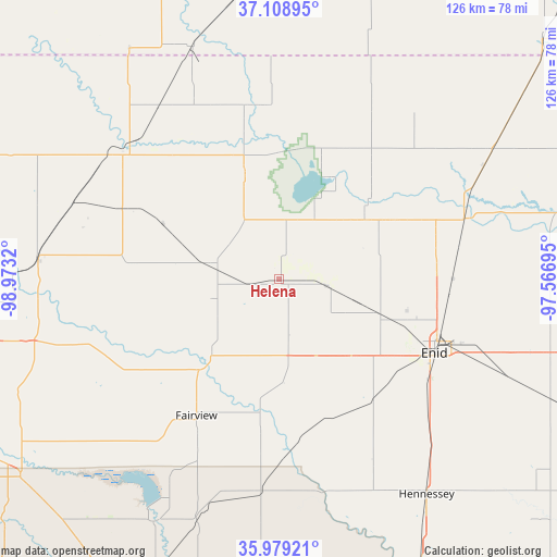 Helena on map