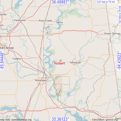 Hulbert on map