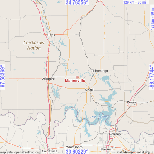 Mannsville on map
